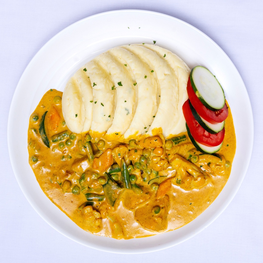 Vegetable curry with Rice