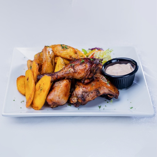 [LC919] JERK CHICKEN WITH POTATO WEDGES