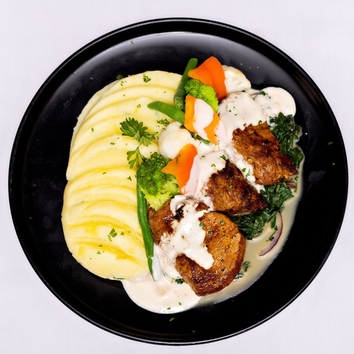 [LC1544] Beef Fillet Steak With Mashed Potatoes