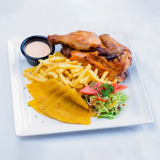 [LC233] GRILLED HALF CHICKEN WITH CHIPS